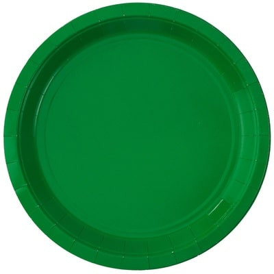 Тарелки зеленые, 6 шт