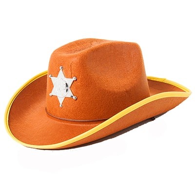 Шляпа Шериф коричневая