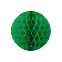 Бумажный шар зеленый, 20 см