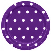 Тарелки Горошек фиолетовые малые