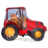 Шар фигура Трактор красный