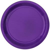 Тарелки фиолетовые, 6 шт