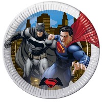 Тарелки Бэтмен против Супермена, 8 шт