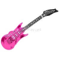 Надувная гитара розовая, 50 см
