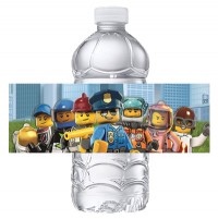 Набор наклеек на бутылки Лего Сити