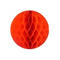 Бумажный шар оранжевый, 20 см