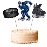 Топперы для торта Хоккей