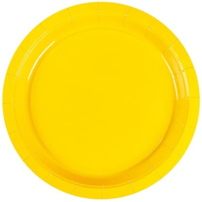 Тарелки желтые малые, 6 шт