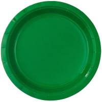 Тарелки зеленые малые, 6 шт