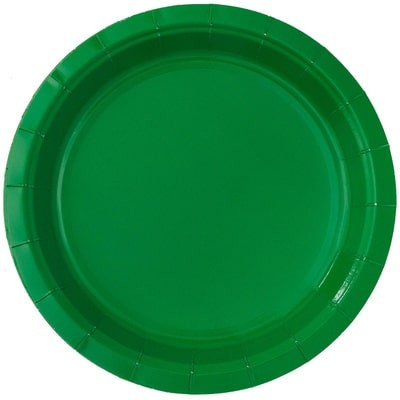 Тарелки зеленые малые, 6 шт