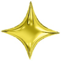 Шар звезда 4х-конечная золотая