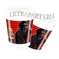Стаканы Звездные Войны красные, 8 шт
