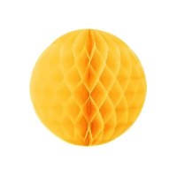 Бумажный шар желтый, 20 см
