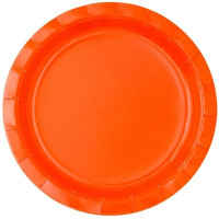 Тарелки оранжевые малые, 6 шт