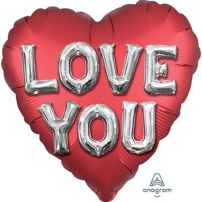 Шар сердце Love You 3D