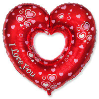Шар сердце Love You 