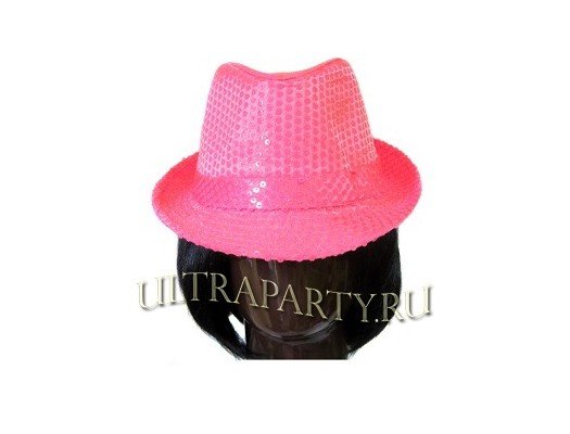 Шляпа Диско розовая