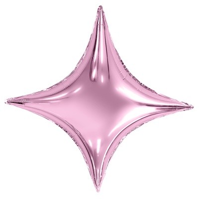 Шар звезда 4х-конечная розовая