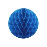 Бумажный шар синий, 20 см