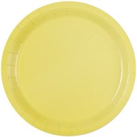 Тарелки пастель желтые