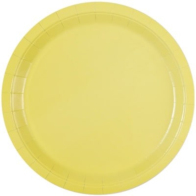 Тарелки пастель желтые