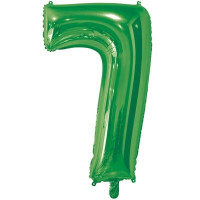 Шар Цифра 7 зеленая, 66 см